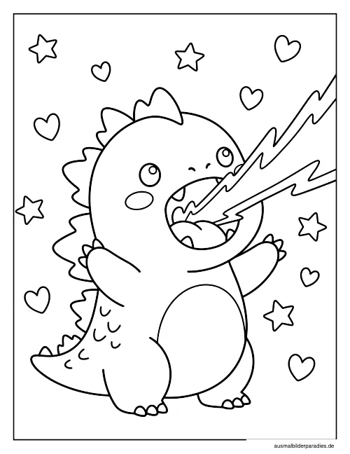 Godzilla Ausmalbild 24 - kostenlos zum Ausdrucken