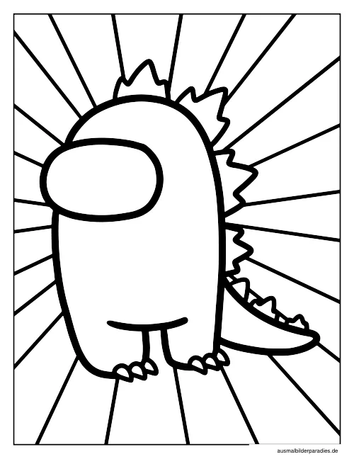 Godzilla Ausmalbild 5 - kostenlos zum Ausdrucken