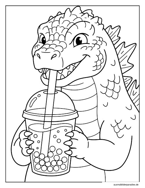 Godzilla Ausmalbild 8 - kostenlos zum Ausdrucken