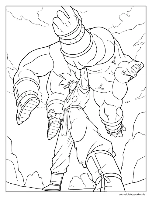 Goku Ausmalbild 18 - kostenlos zum Ausdrucken
