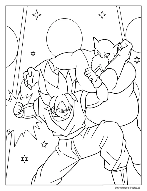 Goku Ausmalbild 20 - kostenlos zum Ausdrucken