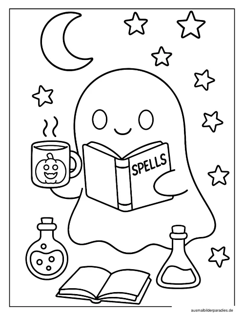 Halloween Ausmalbild 17 - kostenlos zum Ausdrucken