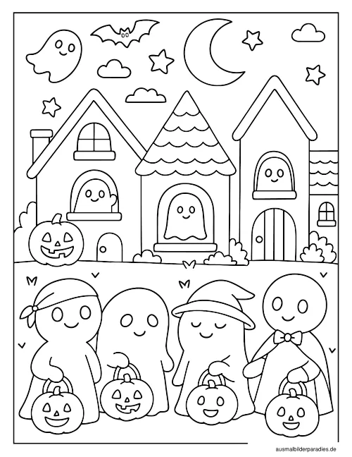 Halloween Ausmalbild 21 - kostenlos zum Ausdrucken