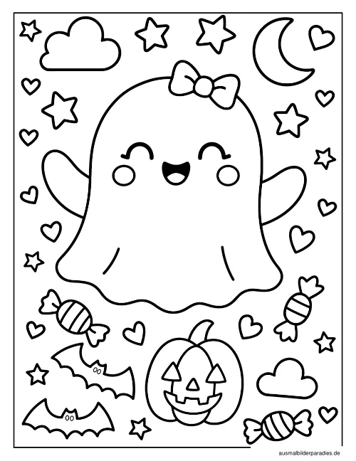 Halloween Ausmalbild 23 - kostenlos zum Ausdrucken