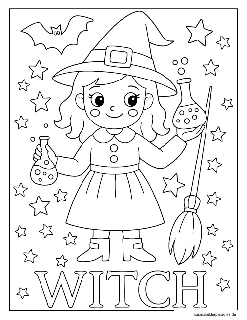 Halloween Ausmalbild 24 - kostenlos zum Ausdrucken