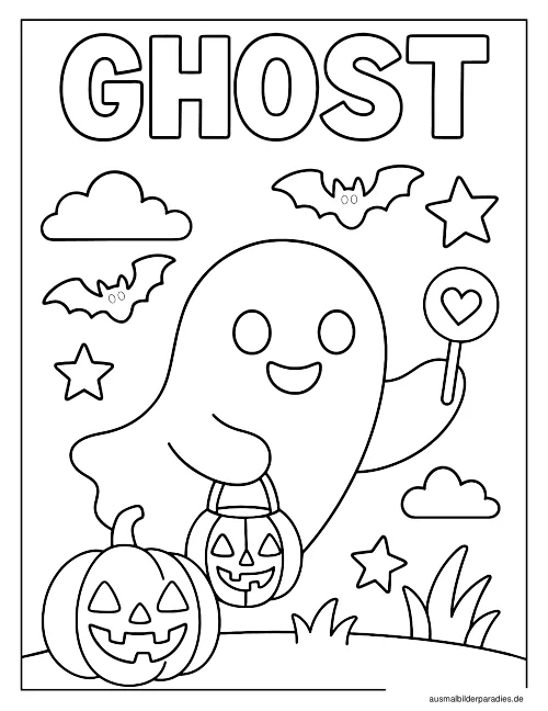 Halloween Ausmalbild 27 - kostenlos zum Ausdrucken