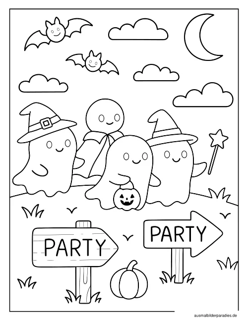 Halloween Ausmalbild 28 - kostenlos zum Ausdrucken