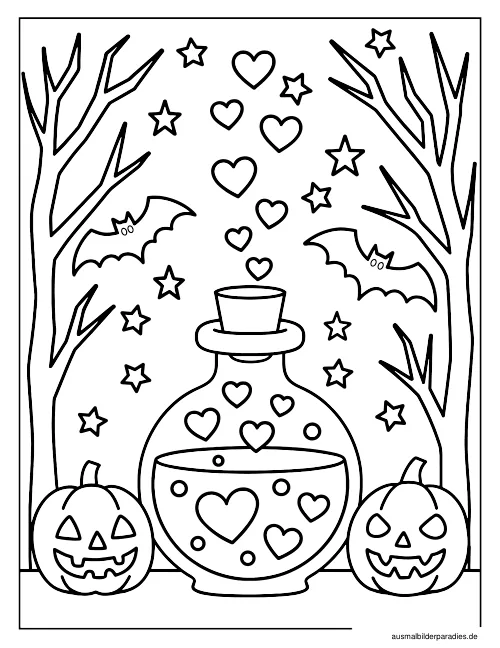 Halloween Ausmalbild 31 - kostenlos zum Ausdrucken