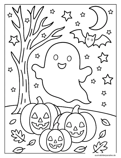 Halloween Ausmalbild 35 - kostenlos zum Ausdrucken