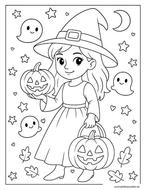 Halloween Ausmalbild 36 - kostenlos zum Ausdrucken