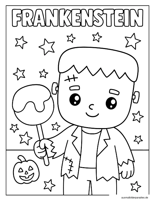 Halloween Ausmalbild 9 - kostenlos zum Ausdrucken