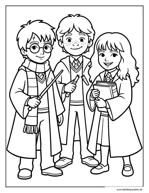 Harry Potter Ausmalbild 12 - kostenlos zum Ausdrucken