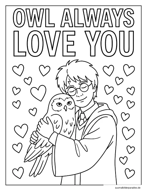 Harry Potter Ausmalbild 18 - kostenlos zum Ausdrucken