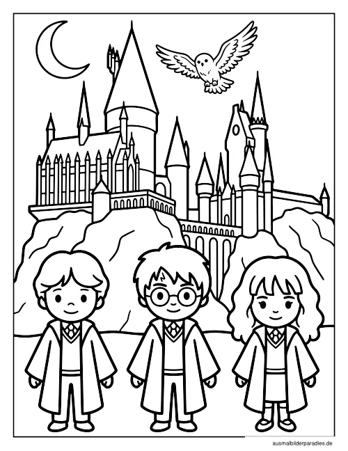 Harry Potter Ausmalbild 20 - kostenlos zum Ausdrucken