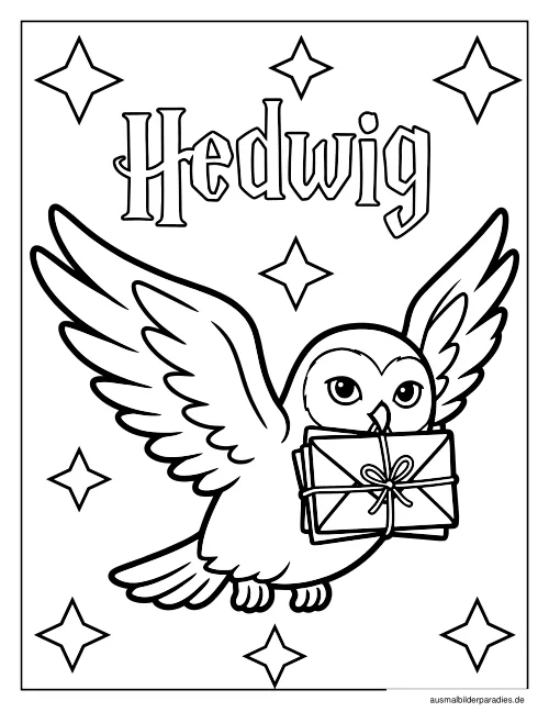 Harry Potter Ausmalbild 21 - kostenlos zum Ausdrucken
