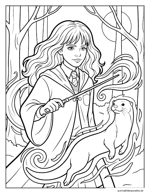 Harry Potter Ausmalbild 23 - kostenlos zum Ausdrucken