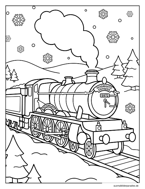 Harry Potter Ausmalbild 24 - kostenlos zum Ausdrucken