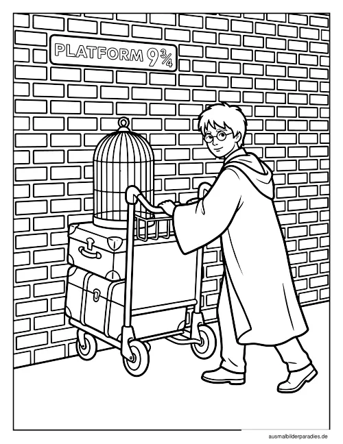 Harry Potter Ausmalbild 27 - kostenlos zum Ausdrucken