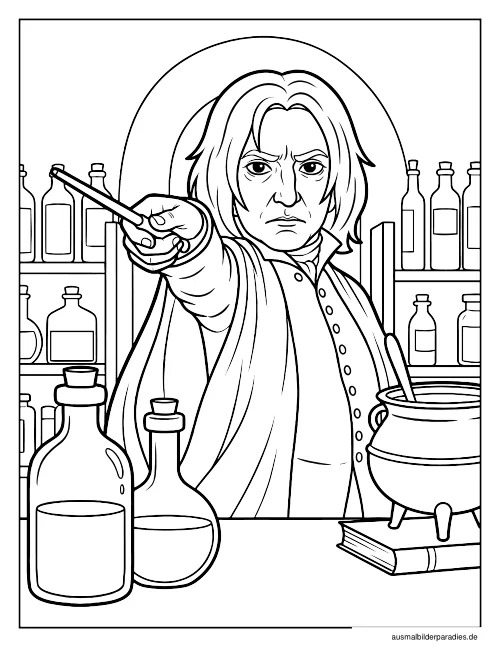Harry Potter Ausmalbild 28 - kostenlos zum Ausdrucken