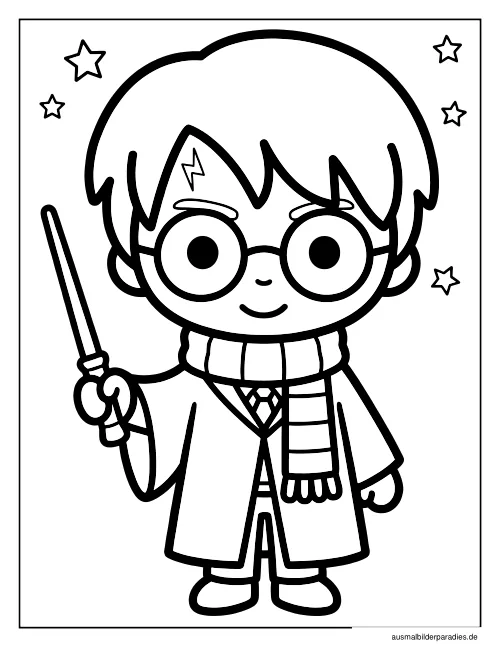 Harry Potter Ausmalbild 30 - kostenlos zum Ausdrucken