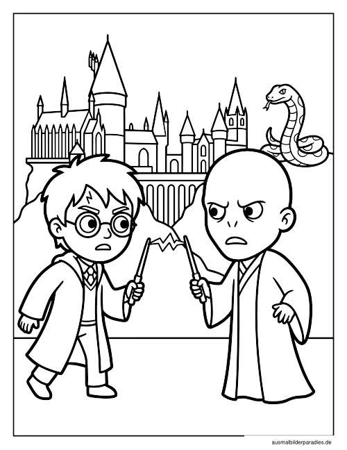 Harry Potter Ausmalbild 34 - kostenlos zum Ausdrucken