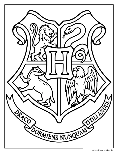 Harry Potter Ausmalbild 35 - kostenlos zum Ausdrucken