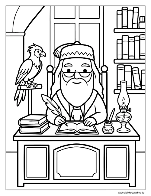 Harry Potter Ausmalbild 5 - kostenlos zum Ausdrucken