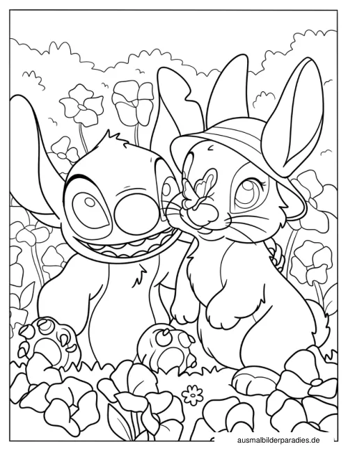 Hase Ausmalbild 18 als Gratis-PDF Hase Ausmalbild 18 - kostenlos zum Ausdrucken