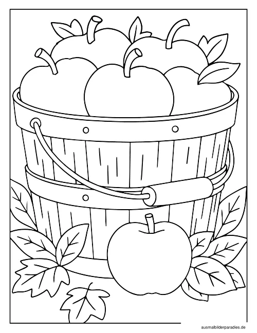 Herbst Ausmalbild 2 - kostenlos zum Ausdrucken