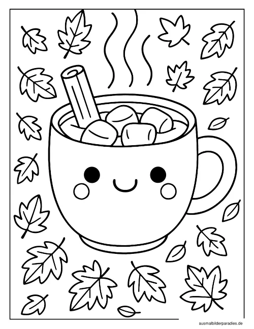 Herbst Ausmalbild 32 - kostenlos zum Ausdrucken
