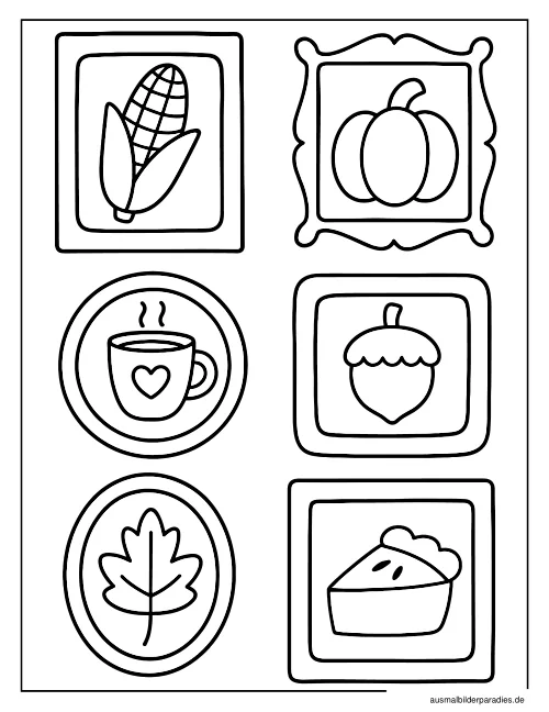 Herbst Ausmalbild 36 - kostenlos zum Ausdrucken