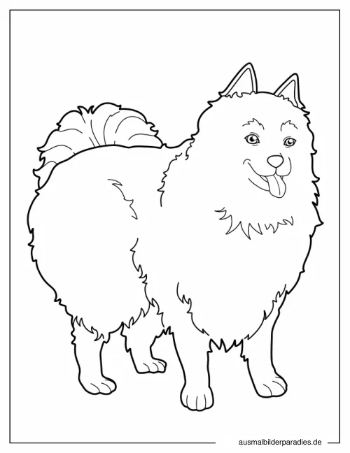 Hund Ausmalbild 6 - kostenlos zum Ausdrucken