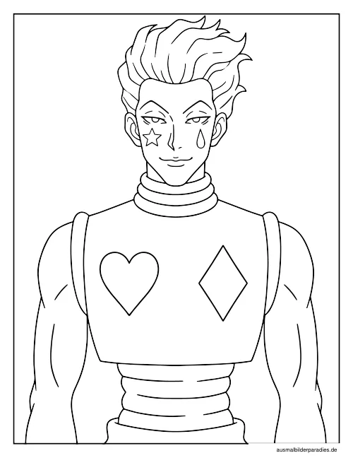 Hunter x Hunter Ausmalbild 9 als Gratis-PDF Hunter x Hunter Ausmalbild 9 - kostenlos zum Ausdrucken