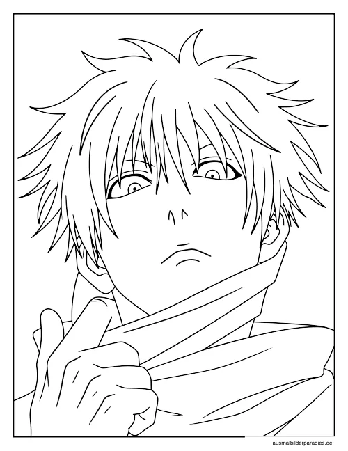 Jujutsu Kaisen Ausmalbild 12 als Gratis-PDF Jujutsu Kaisen Ausmalbild 12 - kostenlos zum Ausdrucken