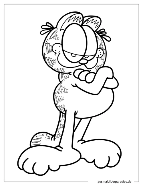 Katze Ausmalbild 32 als Gratis-PDF Katze Ausmalbild 32 - kostenlos zum Ausdrucken
