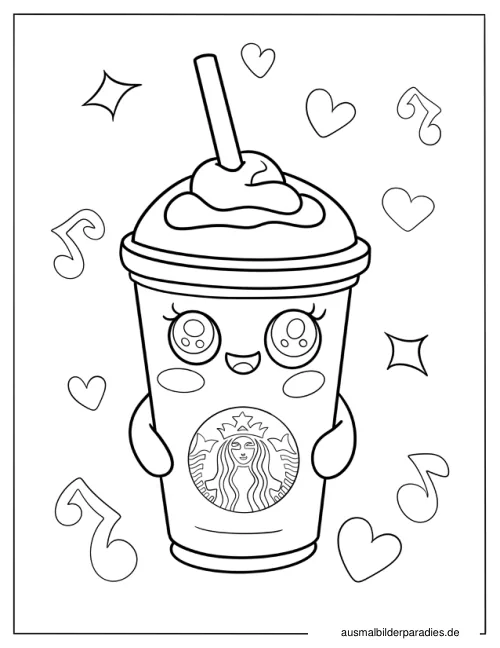 Kawaii Ausmalbild 25 als Gratis-PDF Kawaii Ausmalbild 25 - kostenlos zum Ausdrucken