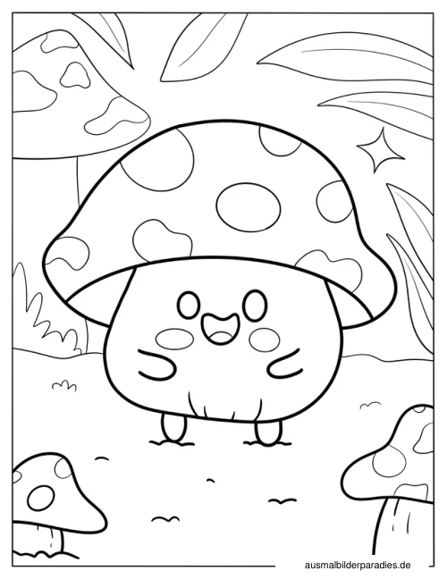 Kawaii Ausmalbild 26 als Gratis-PDF Kawaii Ausmalbild 26 - kostenlos zum Ausdrucken