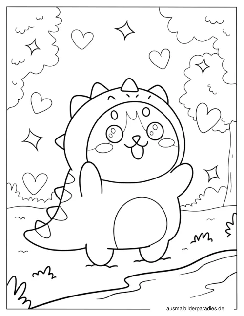 Kawaii Ausmalbild 31 als Gratis-PDF Kawaii Ausmalbild 31 - kostenlos zum Ausdrucken