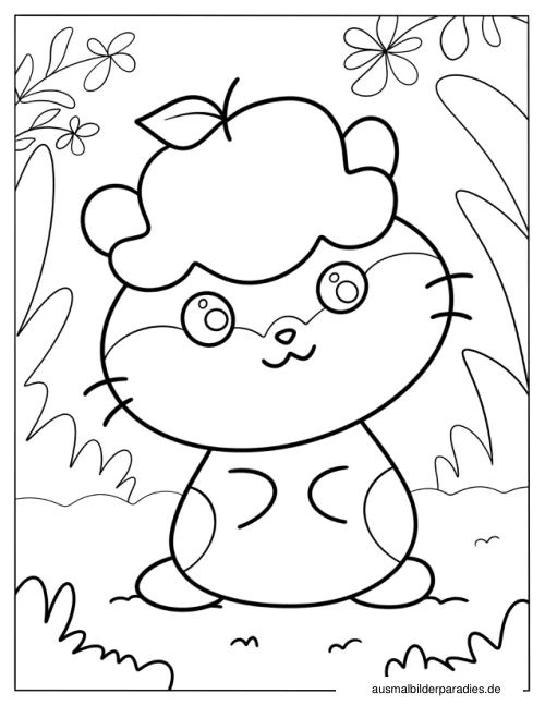 Kawaii Ausmalbild 35 als Gratis-PDF Kawaii Ausmalbild 35 - kostenlos zum Ausdrucken