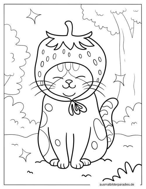 Kawaii Ausmalbild 4 als Gratis-PDF Kawaii Ausmalbild 4 - kostenlos zum Ausdrucken