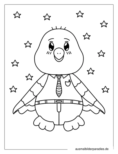 Kawaii Ausmalbild 7 als Gratis-PDF Kawaii Ausmalbild 7 - kostenlos zum Ausdrucken