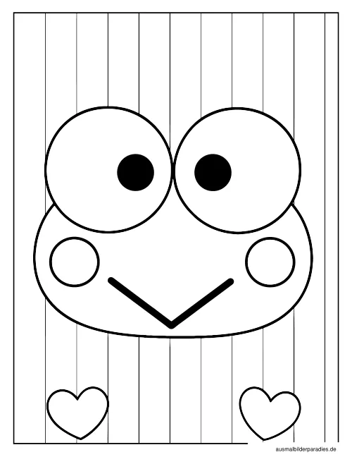 Keroppi Ausmalbild 34 - kostenlos zum Ausdrucken