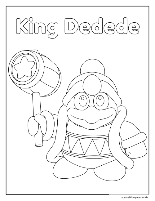 Kirby Ausmalbild 11 als Gratis-PDF Kirby Ausmalbild 11 - kostenlos zum Ausdrucken