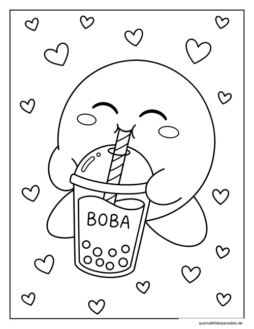 Kirby Ausmalbild 12 als Gratis-PDF Kirby Ausmalbild 12 - kostenlos zum Ausdrucken