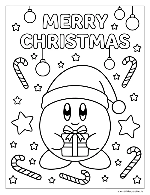 Kirby Ausmalbild 14 als Gratis-PDF Kirby Ausmalbild 14 - kostenlos zum Ausdrucken