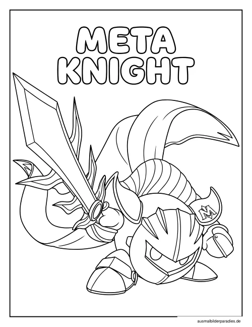 Kirby Ausmalbild 35 als Gratis-PDF Kirby Ausmalbild 35 - kostenlos zum Ausdrucken