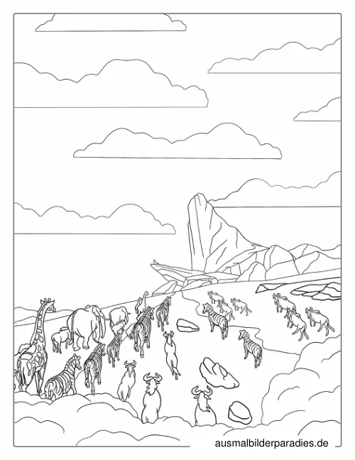 König der Löwen Ausmalbild 18 als Gratis-PDF König der Löwen Ausmalbild 18 - kostenlos zum Ausdrucken
