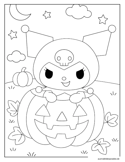 Kuromi Ausmalbild 13 - kostenlos zum Ausdrucken