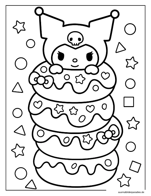 Kuromi Ausmalbild 14 - kostenlos zum Ausdrucken