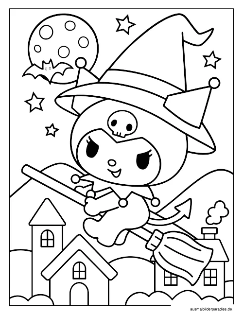 Kuromi Ausmalbild 16 - kostenlos zum Ausdrucken